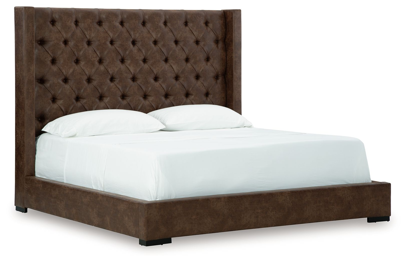 Steenlage - King Upholstered Bed - Brown