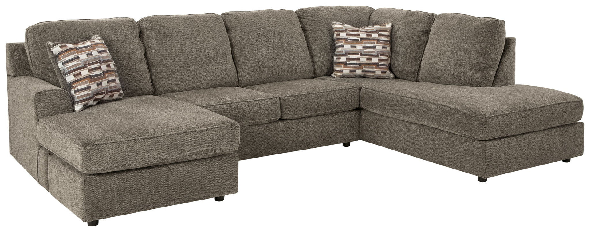 O'Phannon - Right Arm Facing Corner Chaise 2 Pc Sectional - Putty