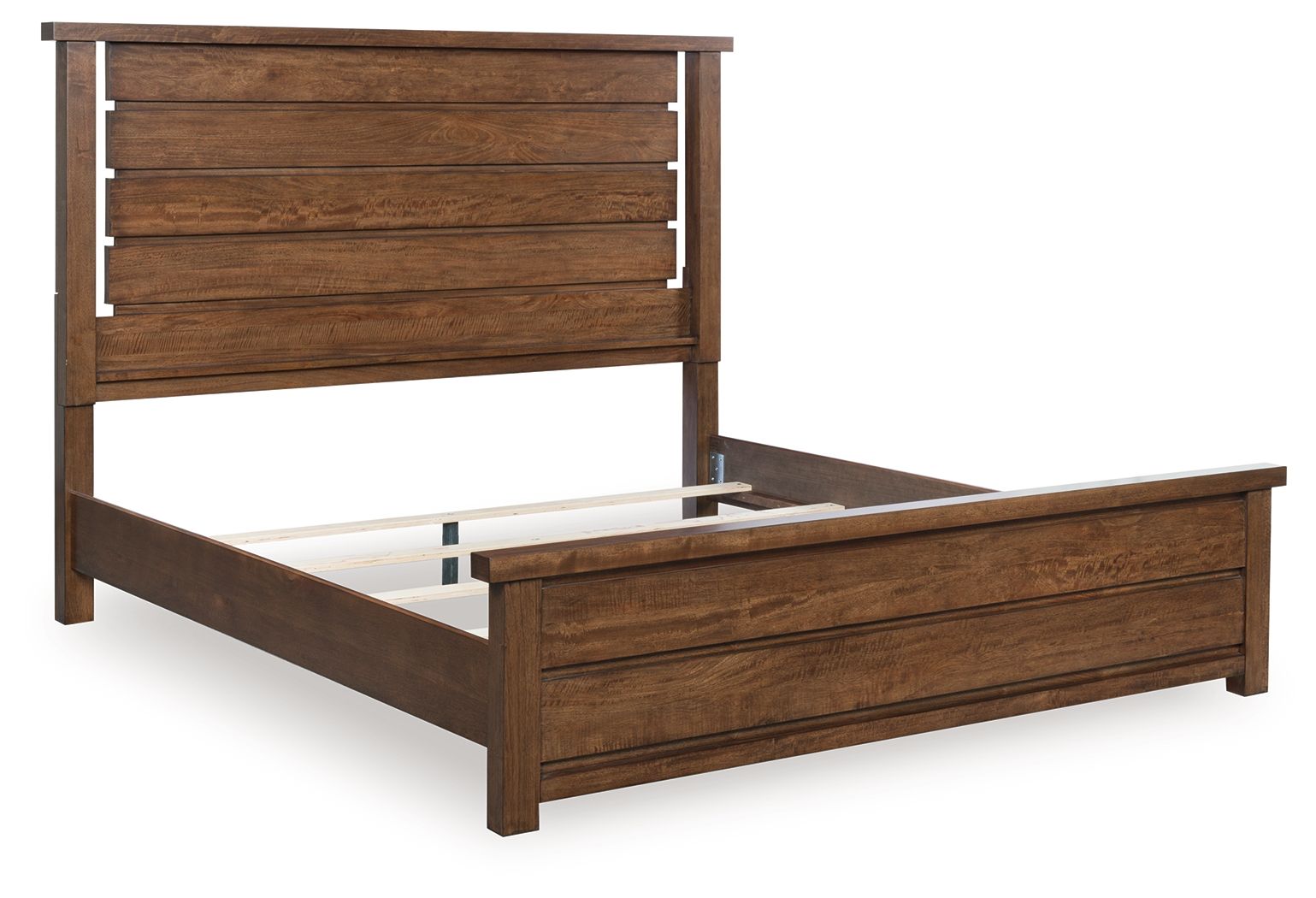 Kristiland - California King Panel Bed - Warm Brown