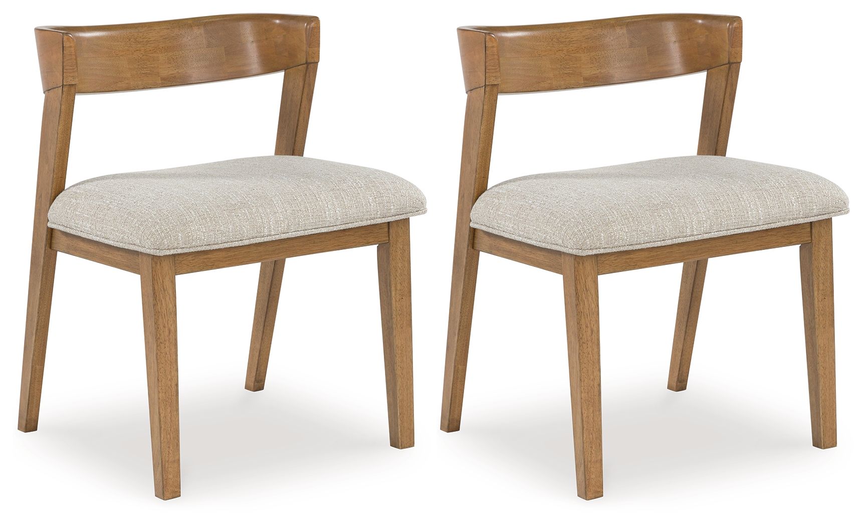 Kristiland - Dining Upholstered Side Chair (Set of 2) - Gray / Light Brown