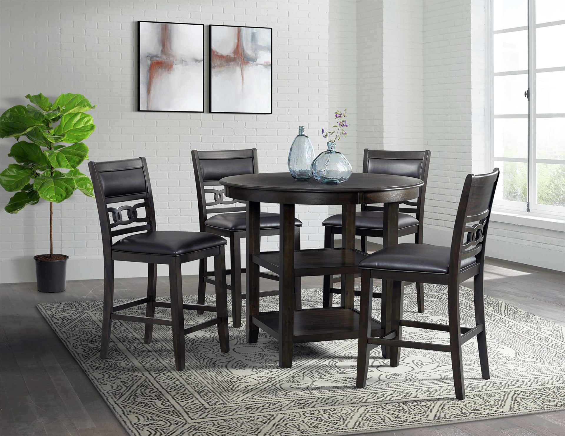 Amherst 5-Piece Counter Height Dining Set