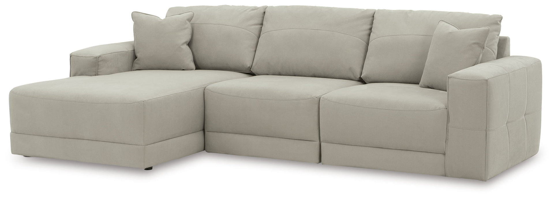 Next-Gen Gaucho - Left Arm Facing Corner Chaise 3 Pc Sectional - Gray