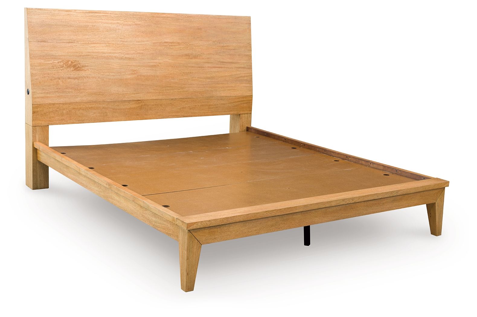 Sherbana - King Panel Bed - Light Brown