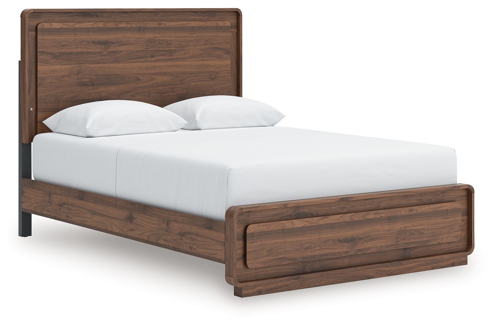 Hollinaze - Queen Panel Bed - Walnut Brown
