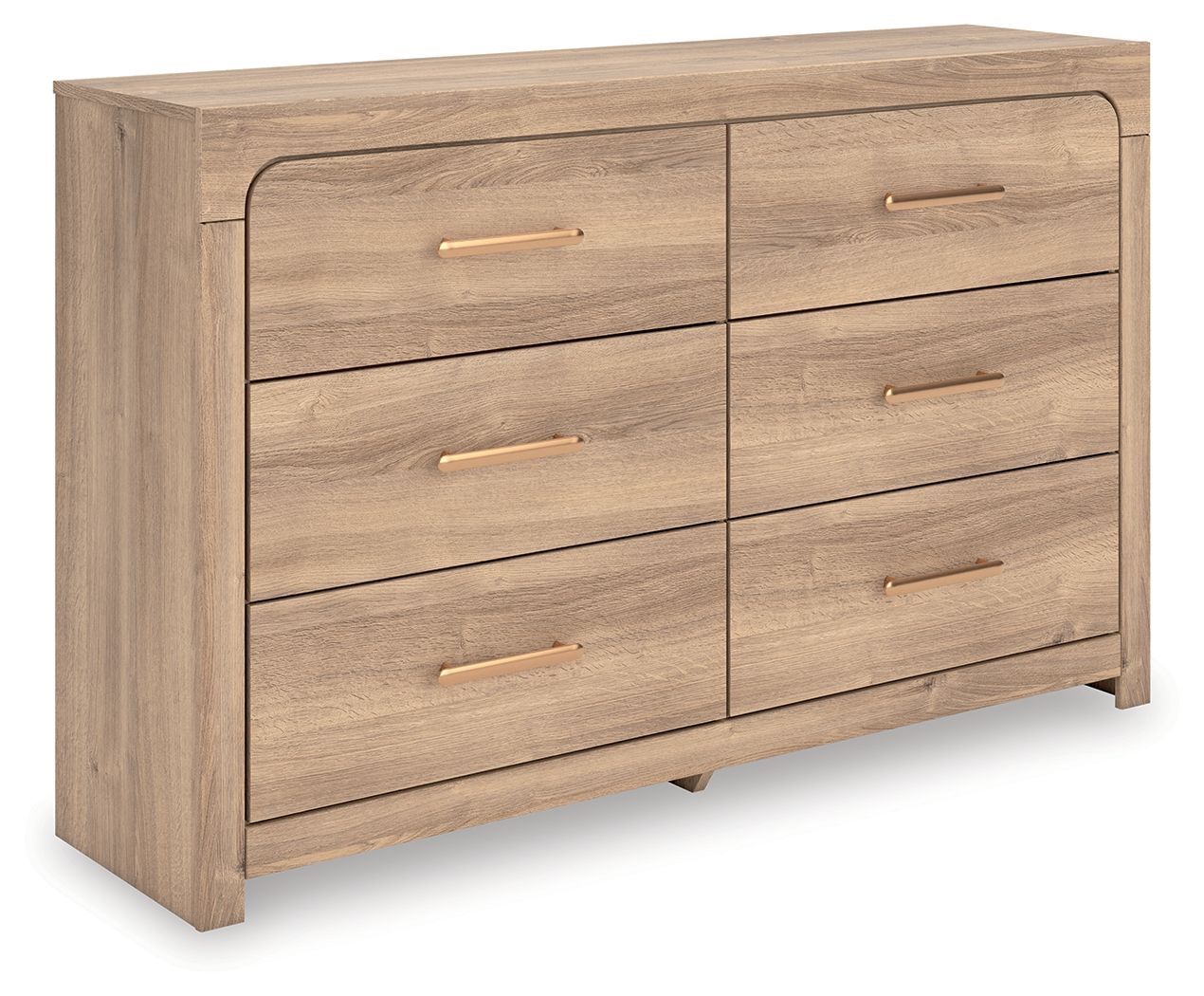 Hollymount - Six Drawer Dresser - Tan