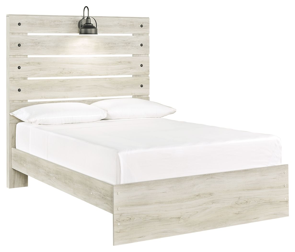 Cambeck - Full Panel Bed - Whitewash