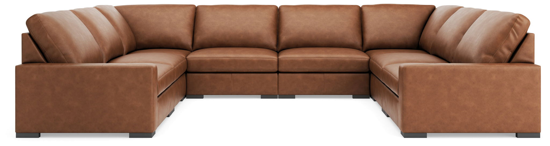 Calden - 8-Piece Sectional - Caramel