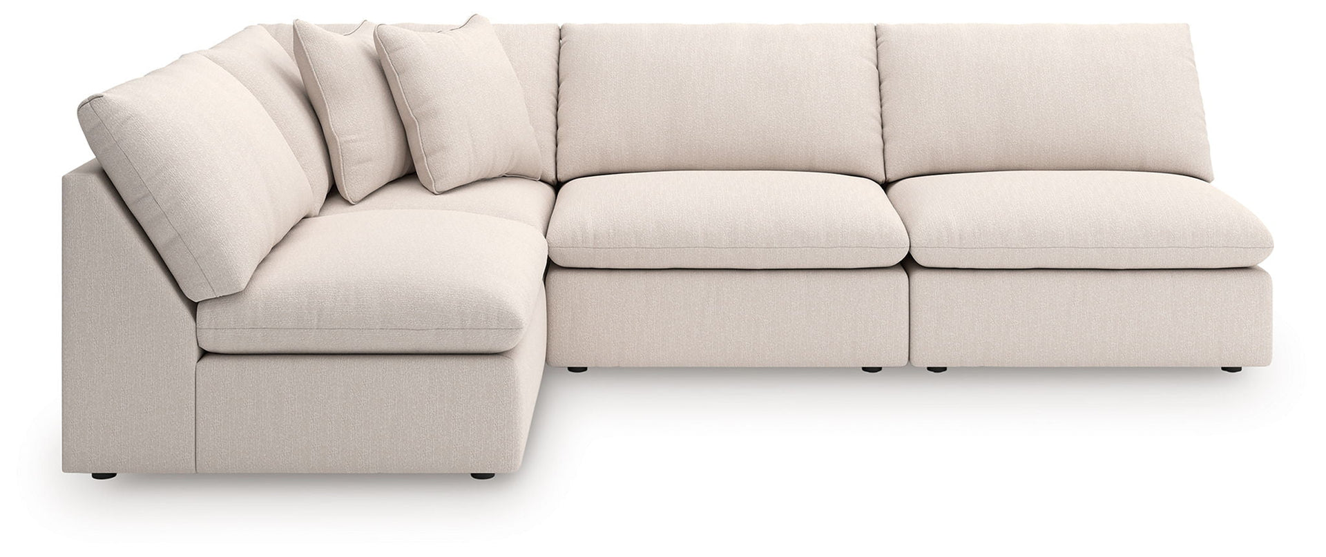 Whitehaven - 4-Piece Sectional With 3 Armless Chairs - Oyster