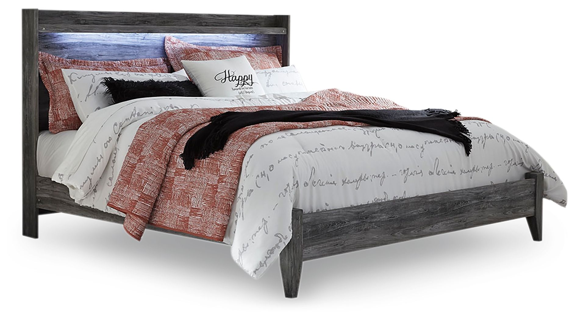 Baystorm - King Panel Bed - Gray