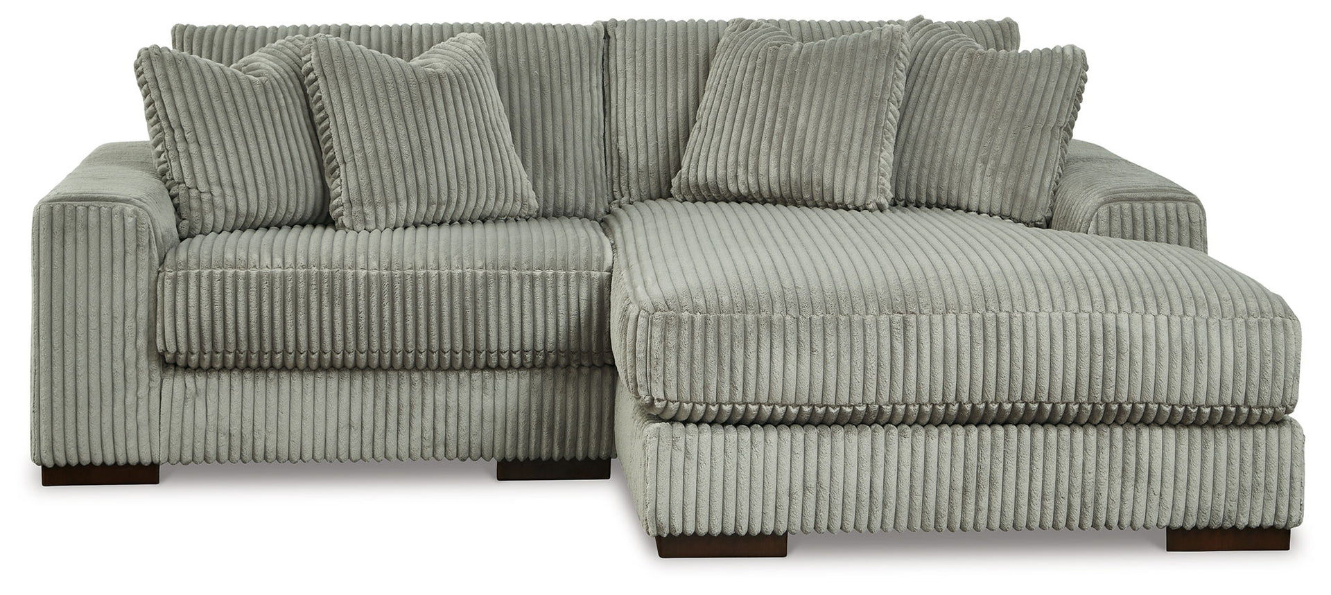 Lindyn - Right Arm Facing Corner Chaise 2 Pc Sectional - Fog