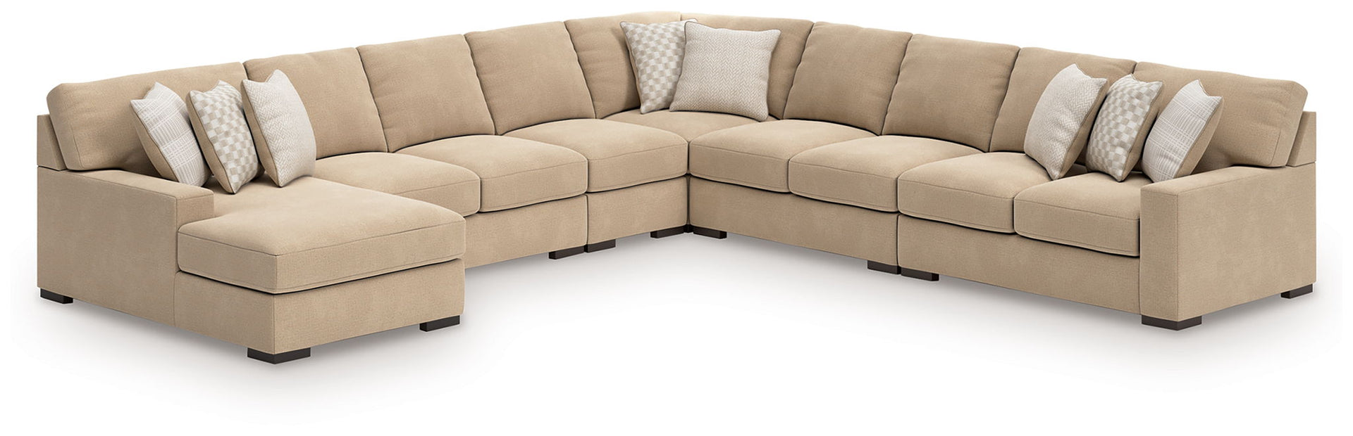 Larce - 6-Piece Sectional With Laf Corner Chaise - Dune