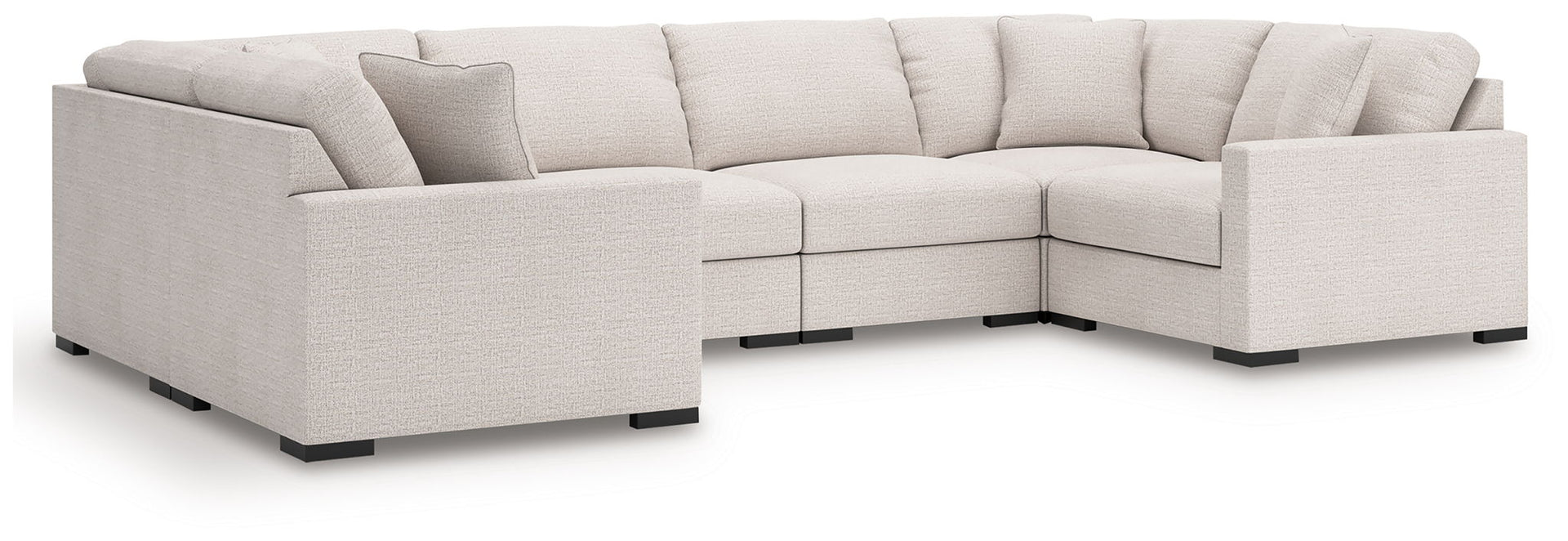 Omaha By Ashley - 6-Piece Sectional - Stone