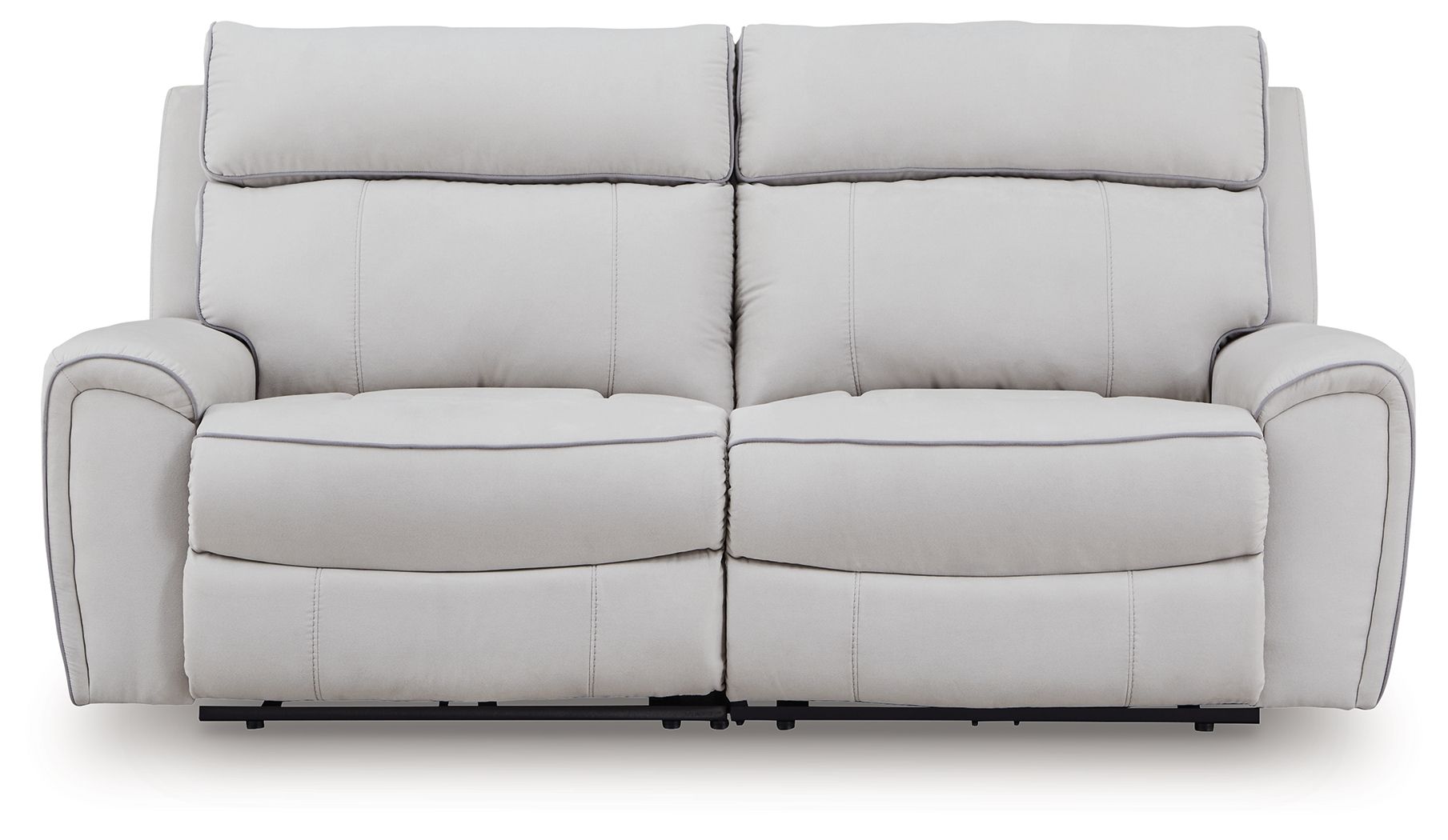 Grafton Pike - 2-Piece Power Reclining Loveseat - Pearl / Ash