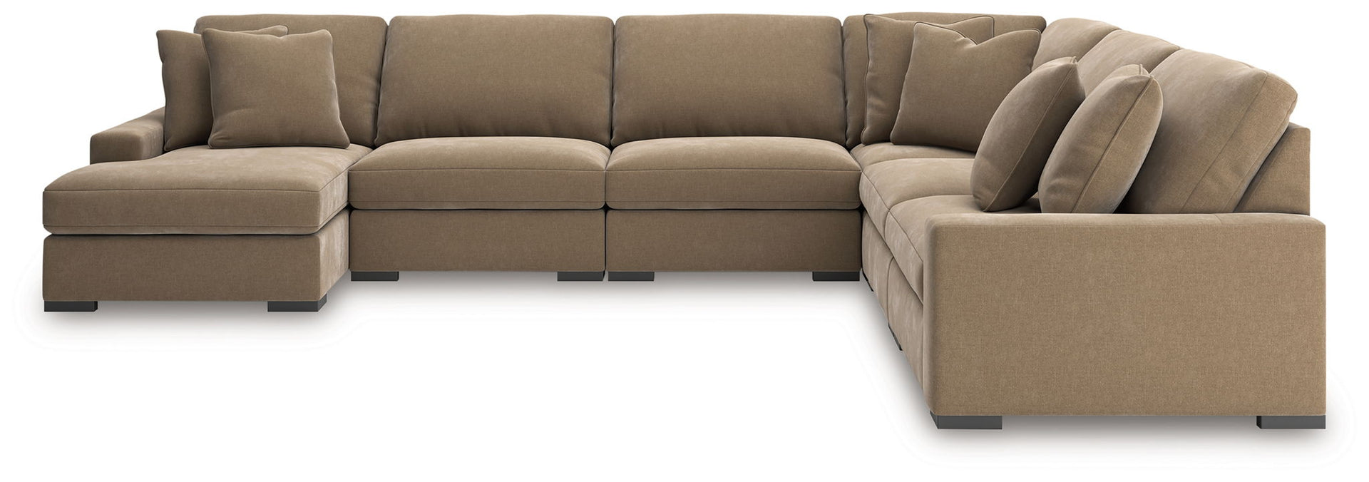Calden - 6-Piece Sectional With LAF Corner Chaise - Sable