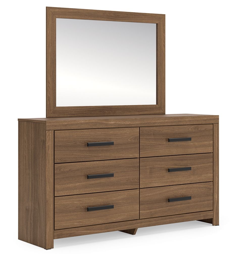 Jonnifer - Dresser And Mirror - Auburn