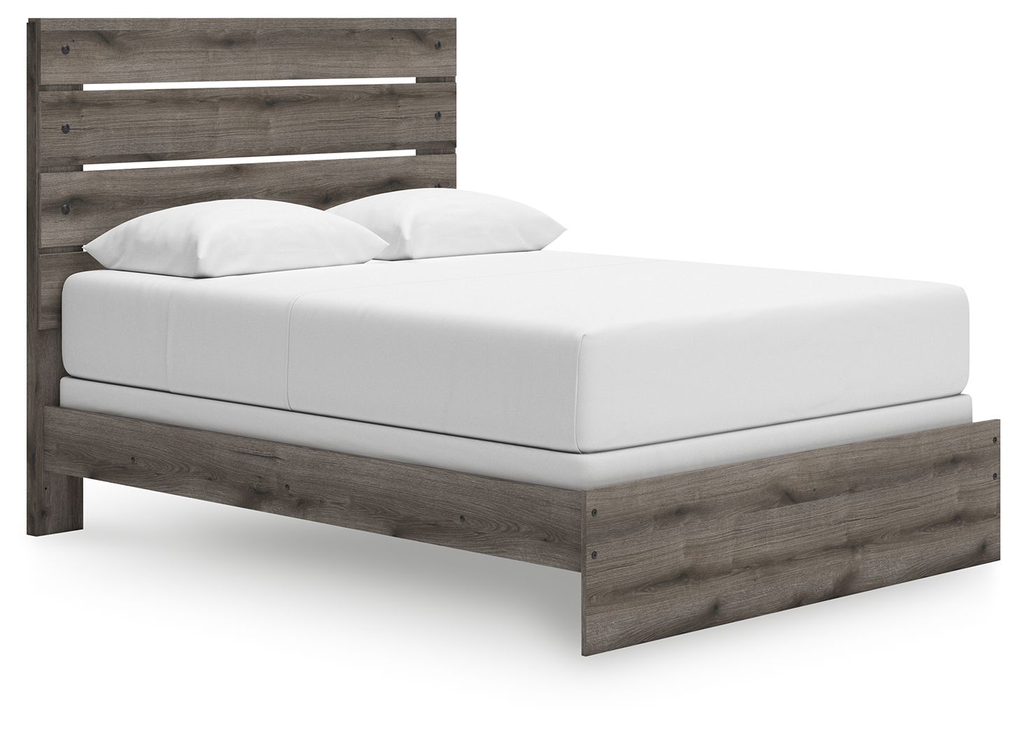 Urbanoore - Queen Panel Bed - Brown Gray