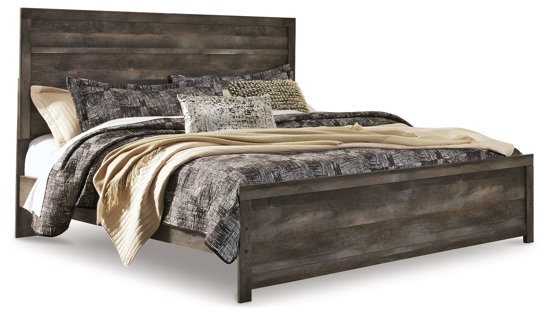 Wynnlow - King Panel Bed - Gray