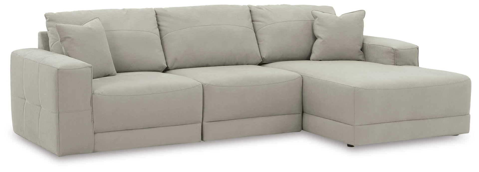 Next-Gen Gaucho - Right Arm Facing Corner Chaise 3 Pc Sectional - Gray
