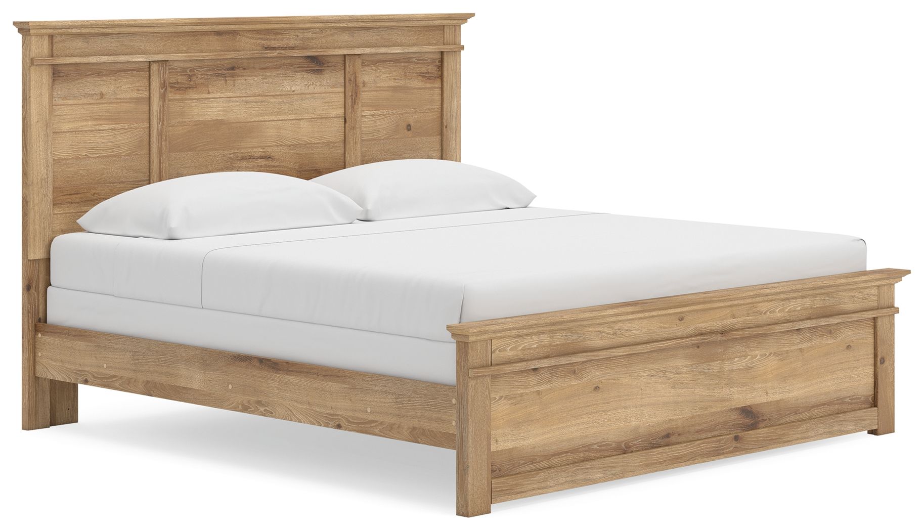 Fenderport - King Panel Bed - Tan