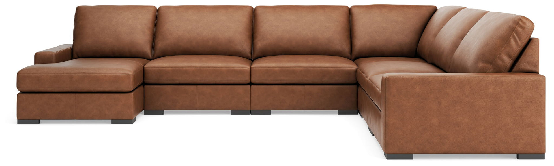 Calden - 6-Piece Sectional With LAF Corner Chaise - Caramel