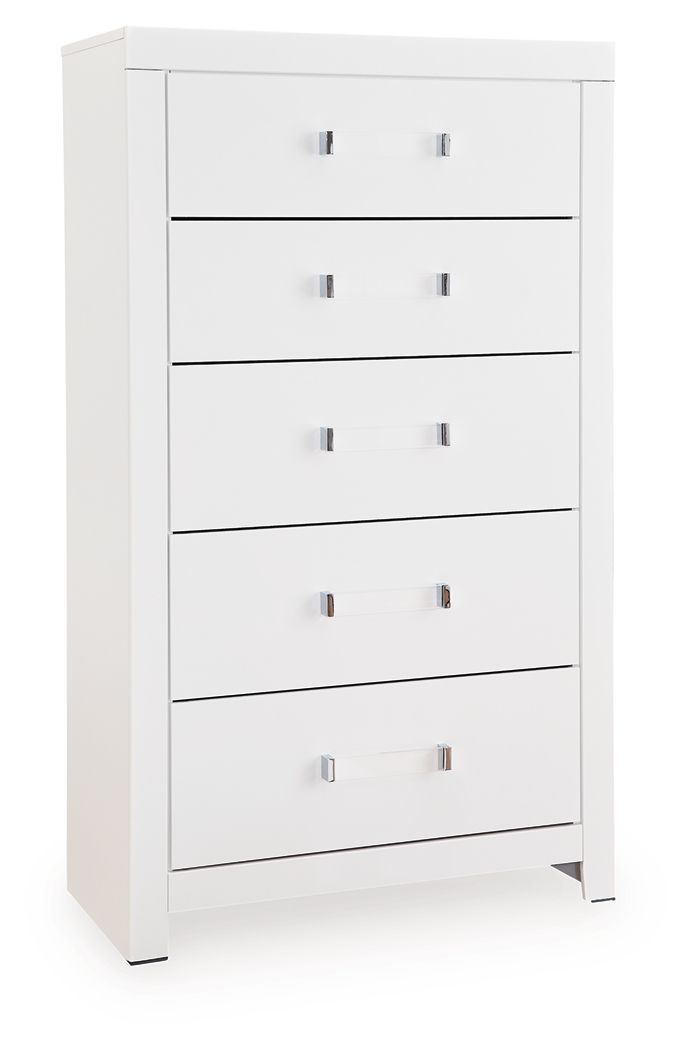 Raechalla - Five Drawer Chest - White