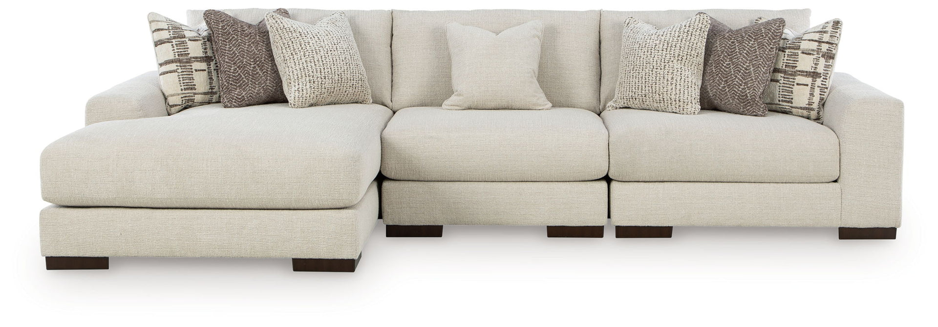 Barrelton - 3-Piece Sectional With LAF Corner Chaise - Barley