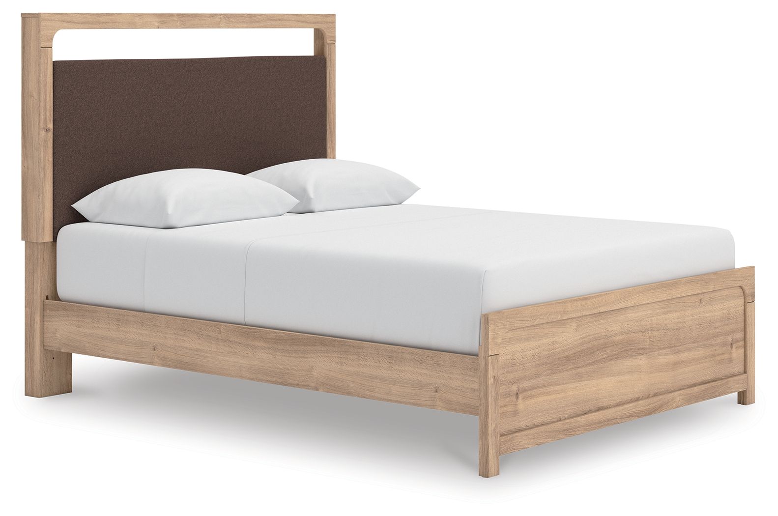 Hollymount - Queen Upholstered Platform Bed - Tan