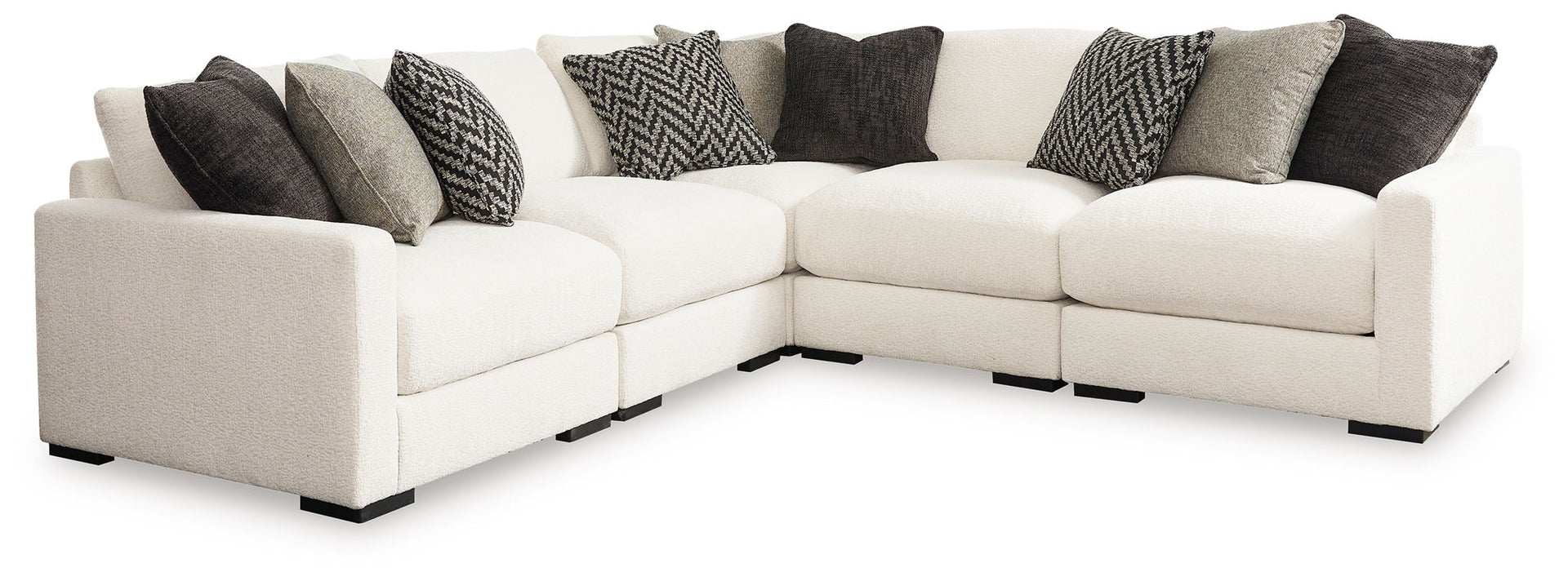 Elissa Court - 5-Piece Sectional - Vanilla