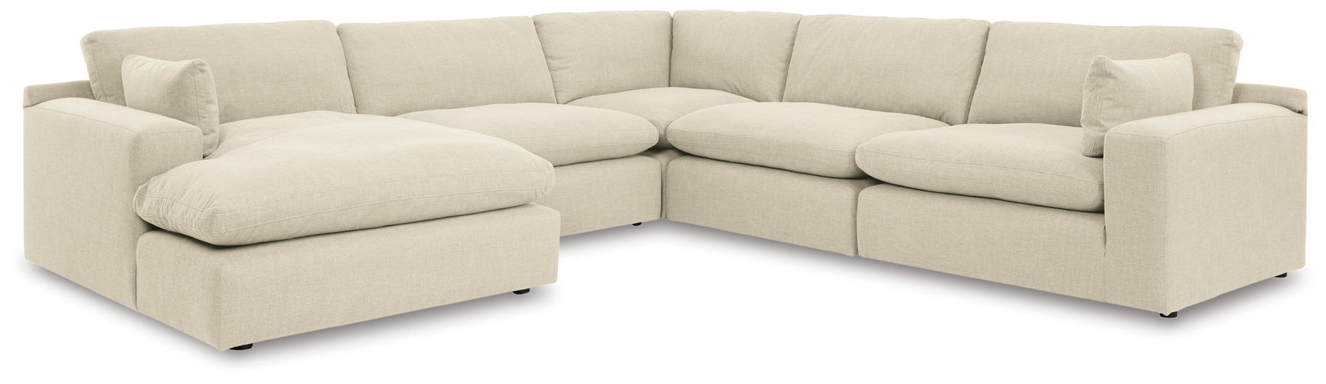Elyza - Left Arm Facing Corner Chaise 5 Pc Sectional - Linen