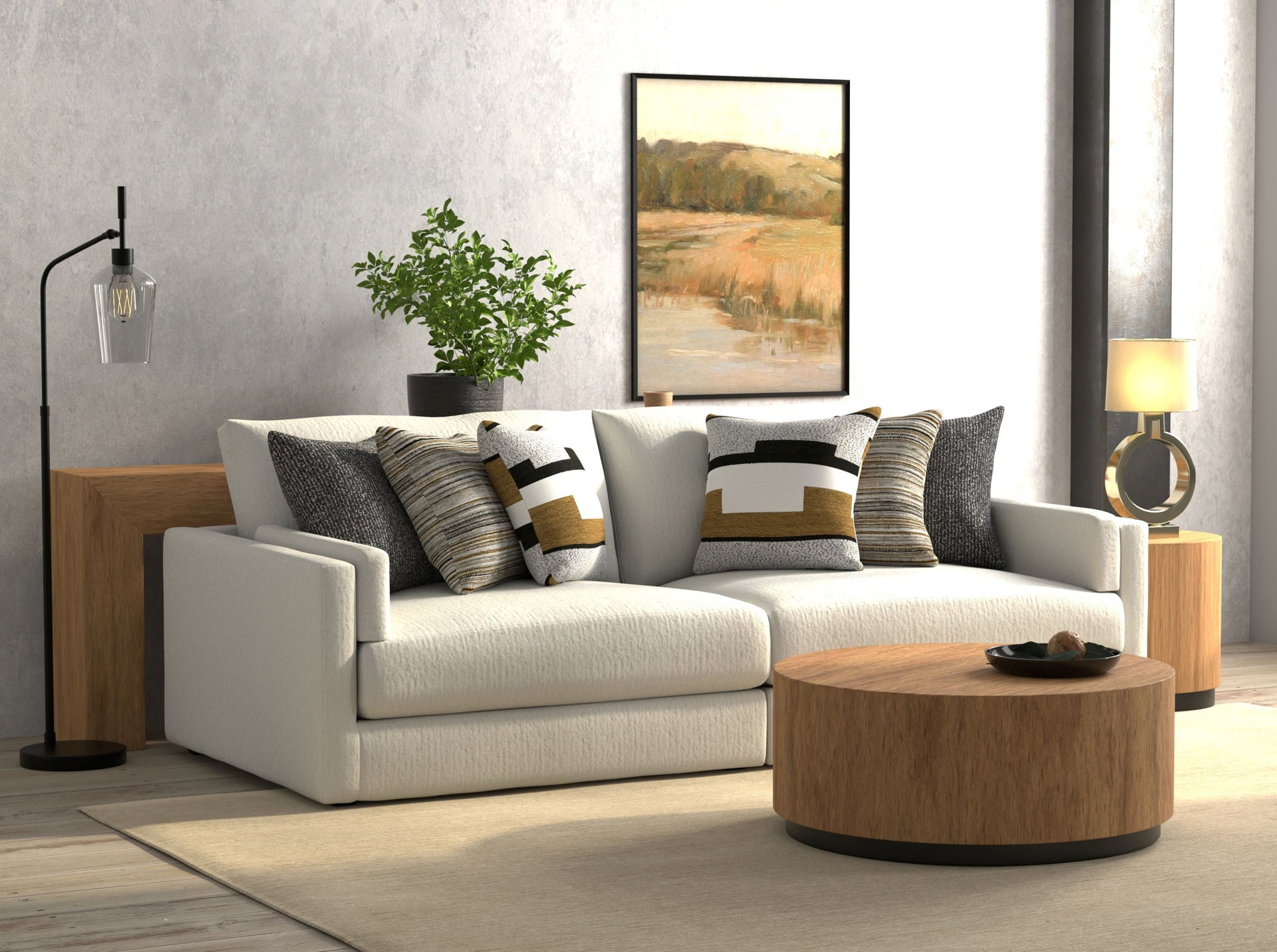 Trevor - 2 Piece Extra Deep Oversized Sofa
