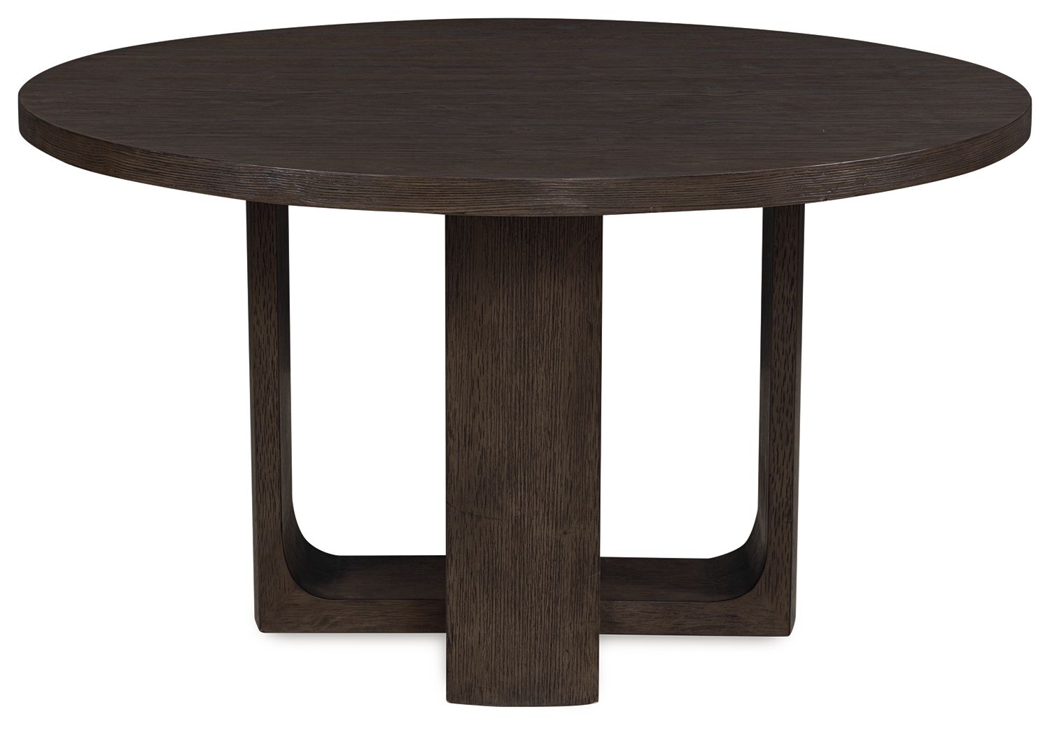 Neo - Round Dining Room Table - Rich Brown