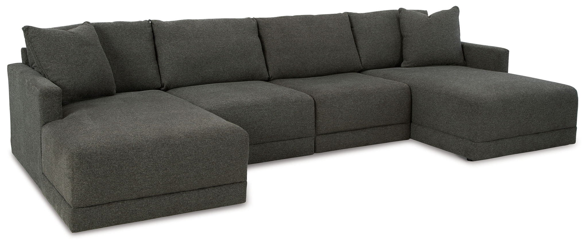 Evey - 4-Piece Sectional With LAF corner Chaise - Granite