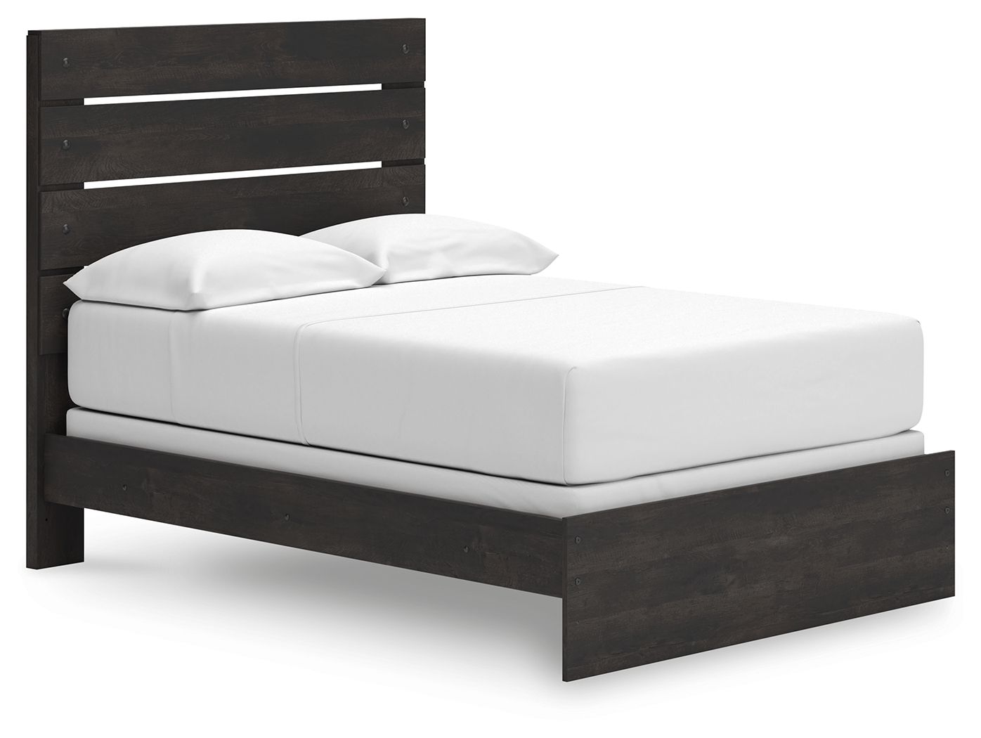 Delmorta - Full Panel Bed - Dark Gray