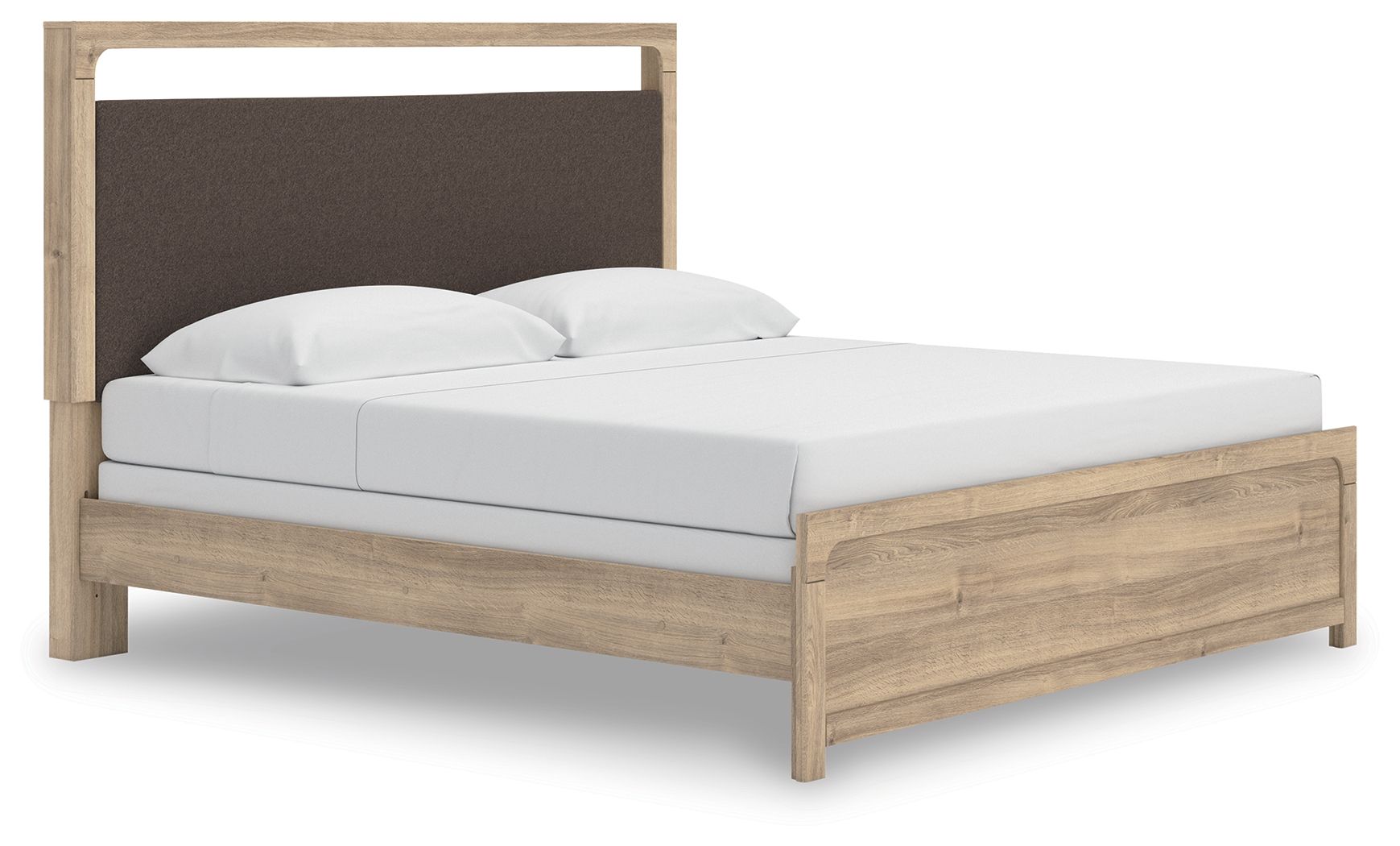 Hollymount - King Upholstered Panel Bed - Tan