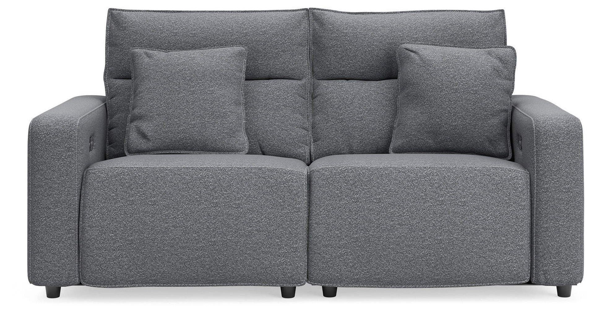 Modmax II - 2-Piece Power Reclining Loveseat - Salt And Pepper