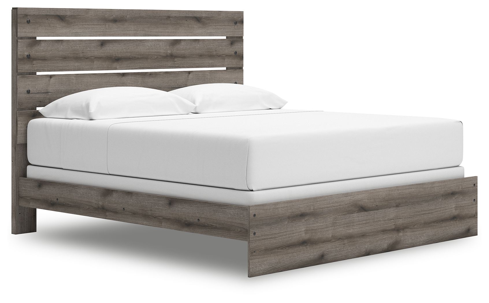 Urbanoore - King Panel Bed - Brown Gray