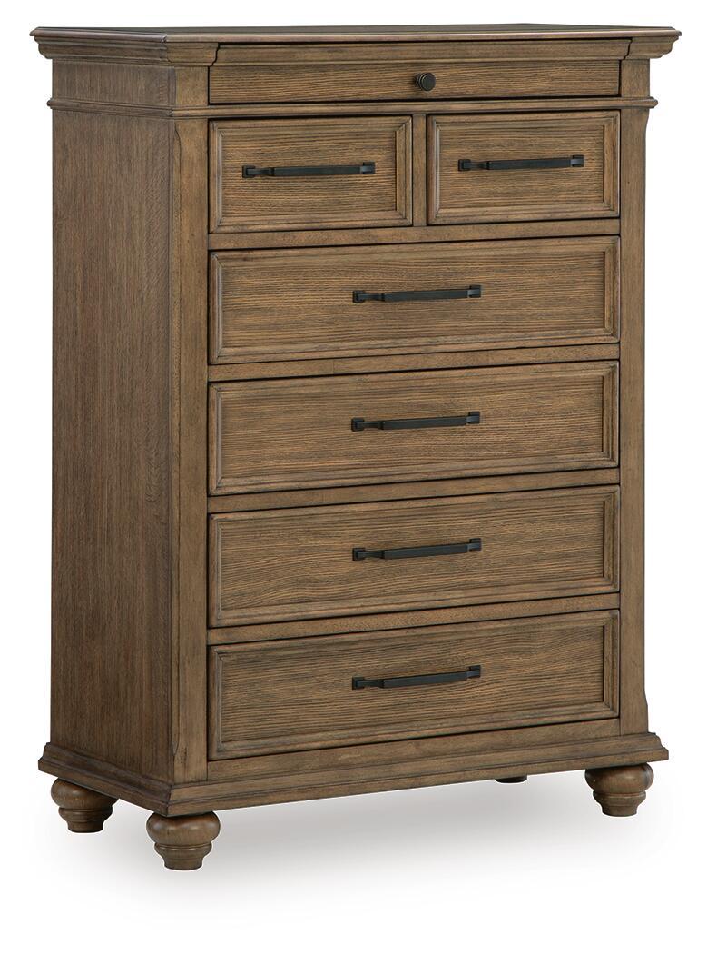 Waynely - Seven Drawer Chest - Medium Brown