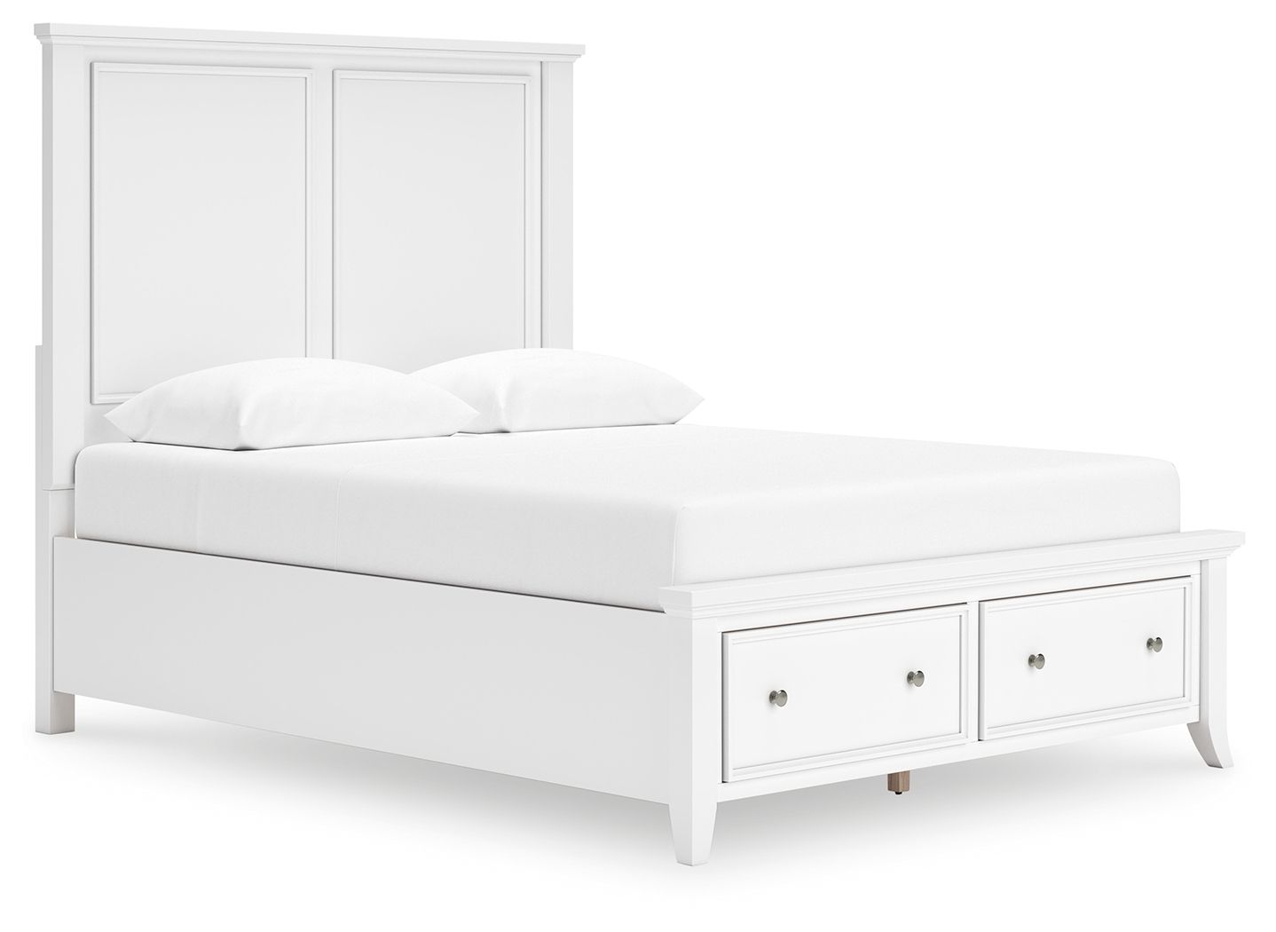 Trulani - Queen Panel Storage Bed - White