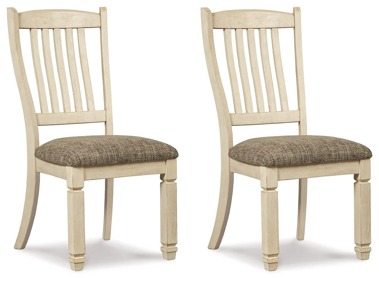 Bolanburg - Rake Back Dining Upholstered Chair - Brown / Beige