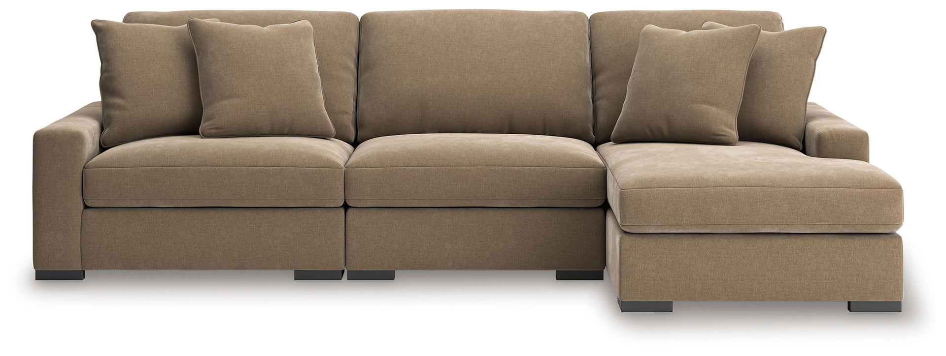 Calden - 3-Piece Sectional With RAF Corner Chaise - Sable