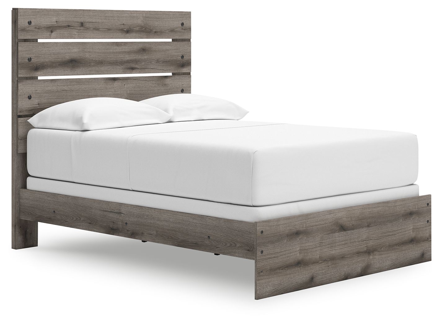 Urbanoore - Full Panel Bed - Brown Gray