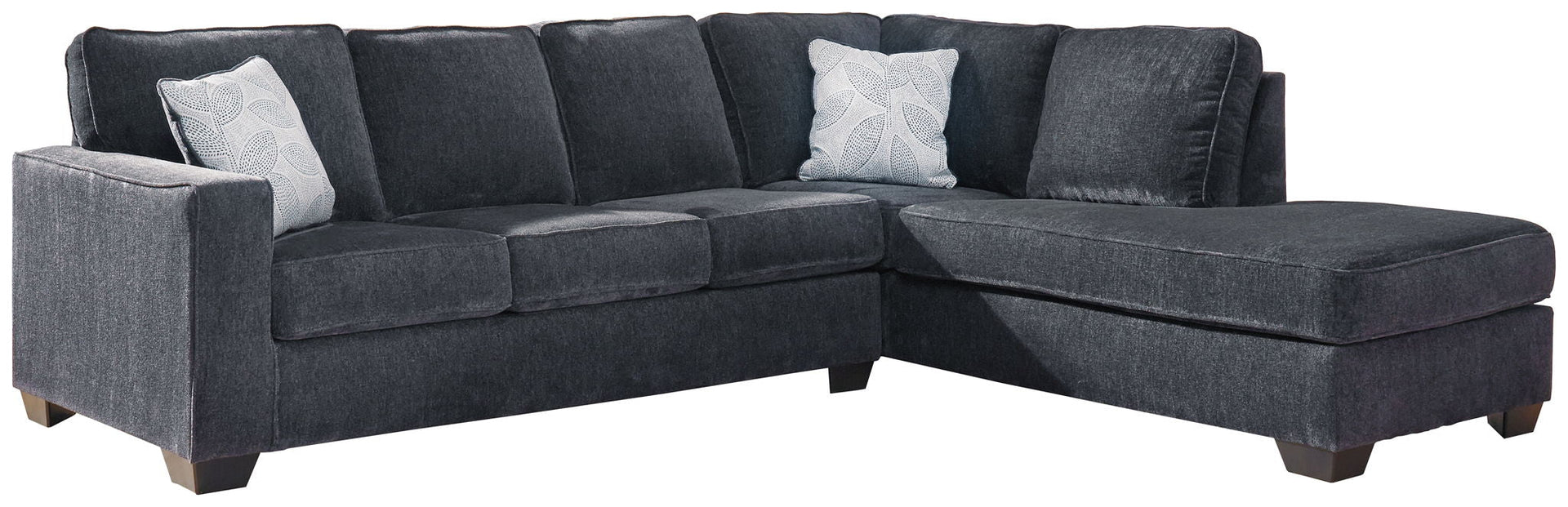 Altari - Right Arm Facing Corner Chaise With Sleeper 2 Pc Sectional - Slate