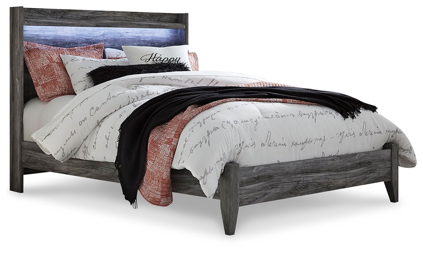 Baystorm - Queen Panel Bed - Gray