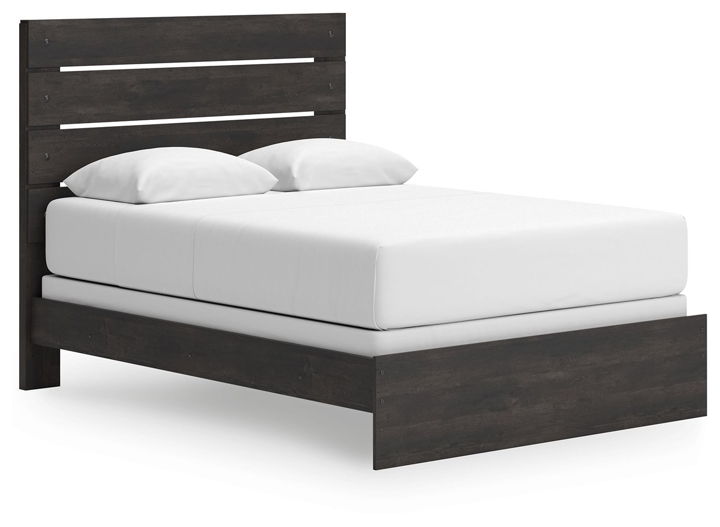 Delmorta - Queen Panel Bed - Dark Gray