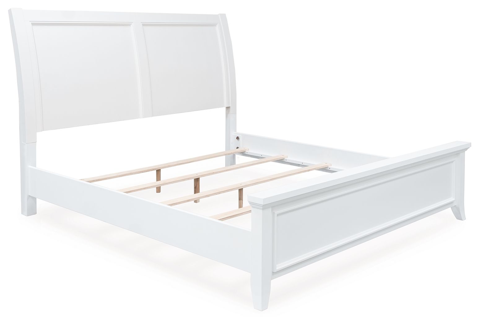 Trulani - California King Sleigh Bed - White