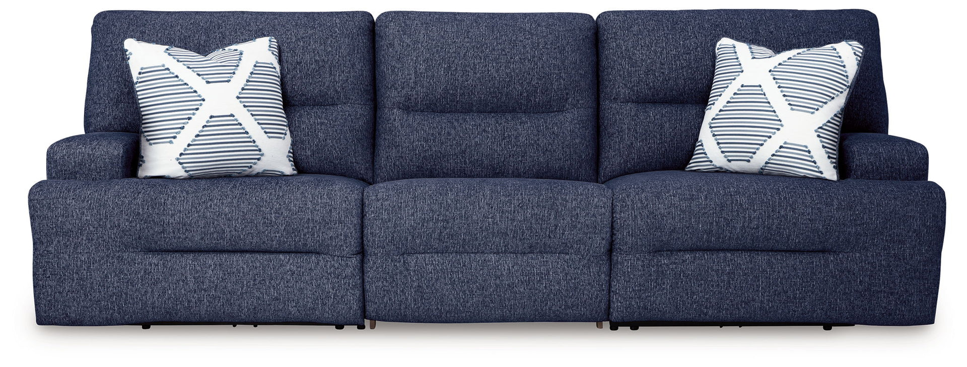 Acklen Place - 3-Piece Power Reclining Sectional Sofa - Navy