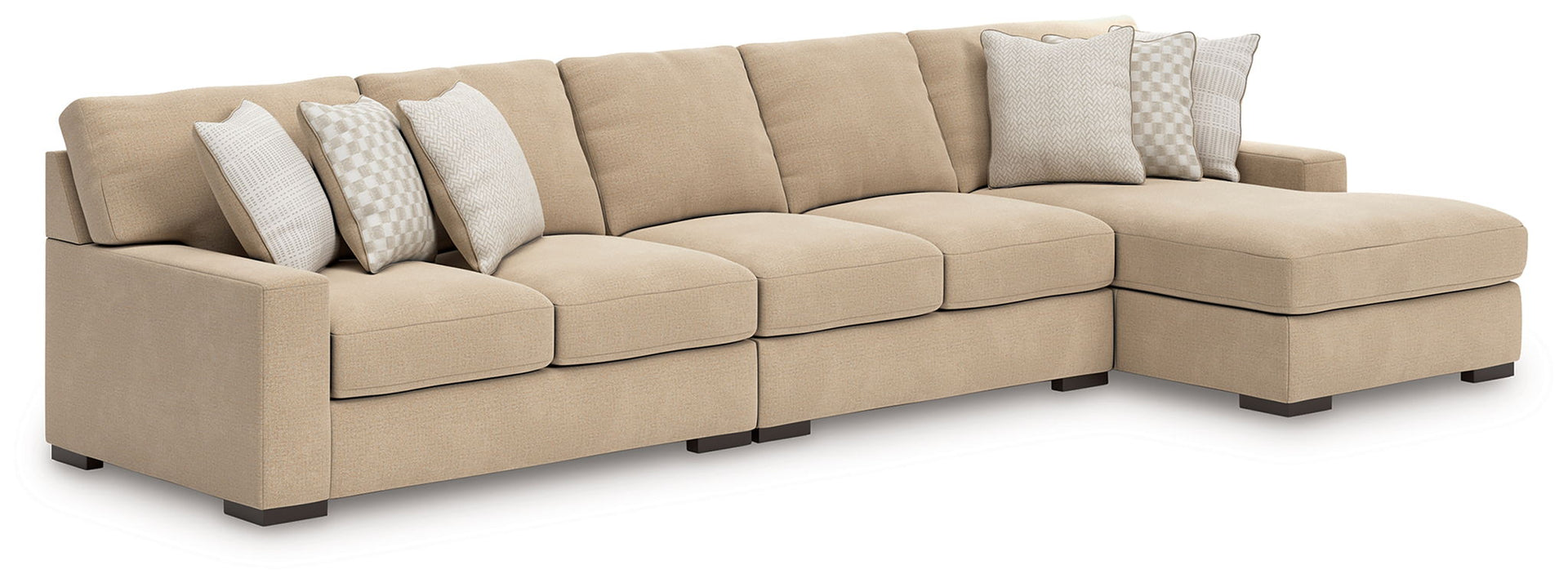 Larce - 3-Piece Sectional With Raf Corner Chaise And Laf Loveseat - Dune