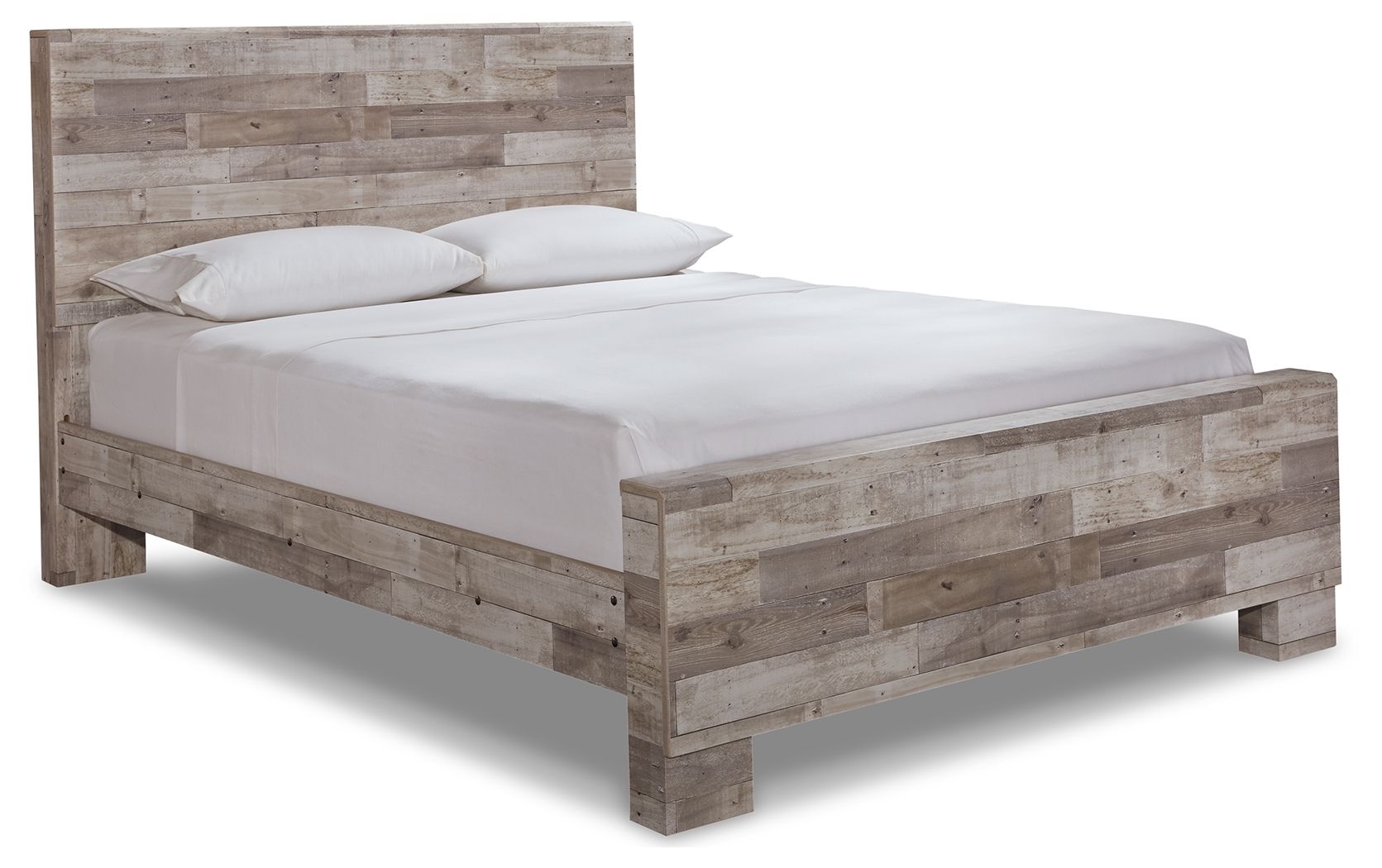 Effie - Queen Panel Bed - Whitewash