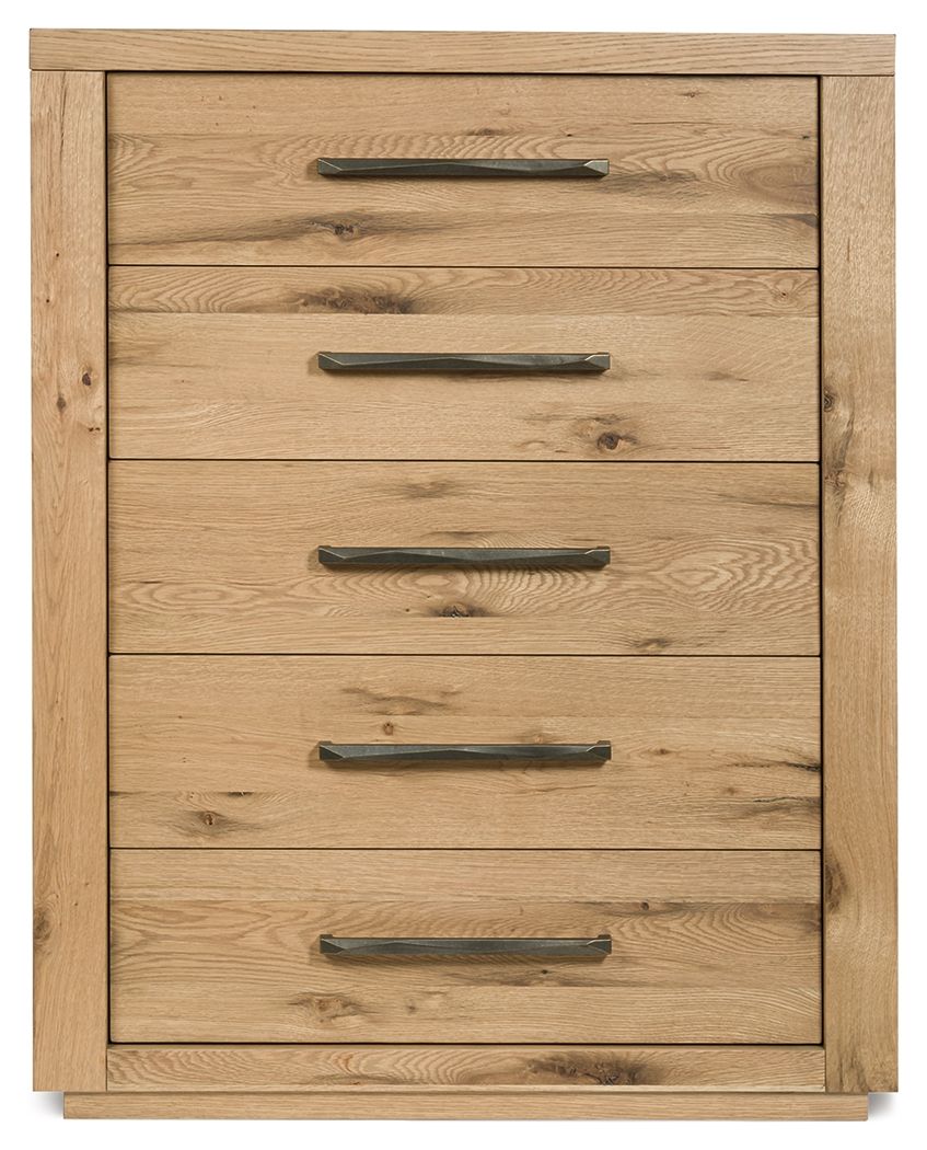 Bracken - Five Drawer Chest - Light Brown