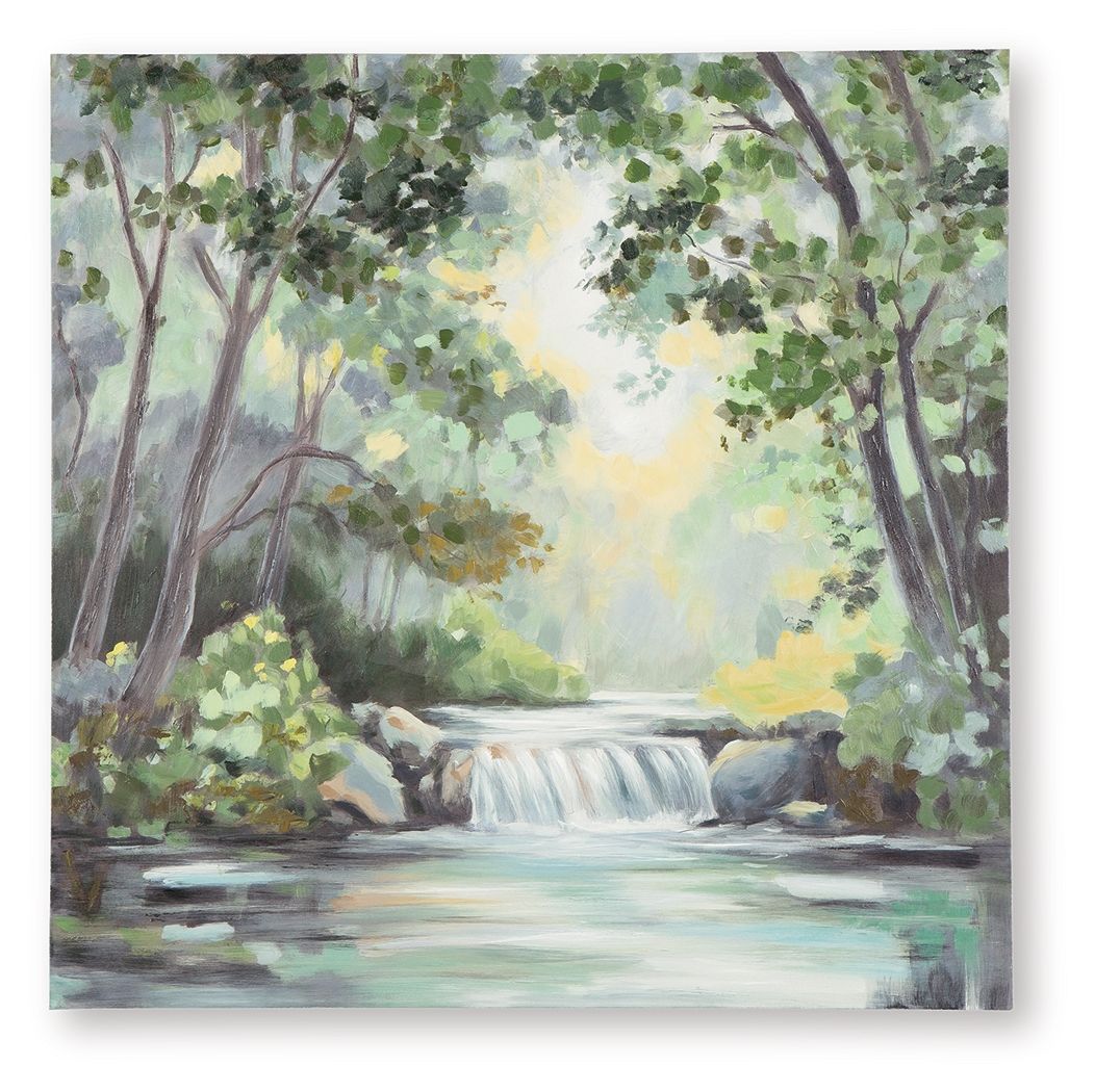 Evermaddick - Wall Art - Green / Gray / White